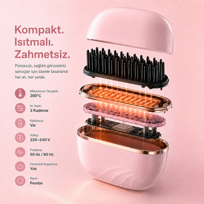Glyde Mini Düzleştirici Tarak
